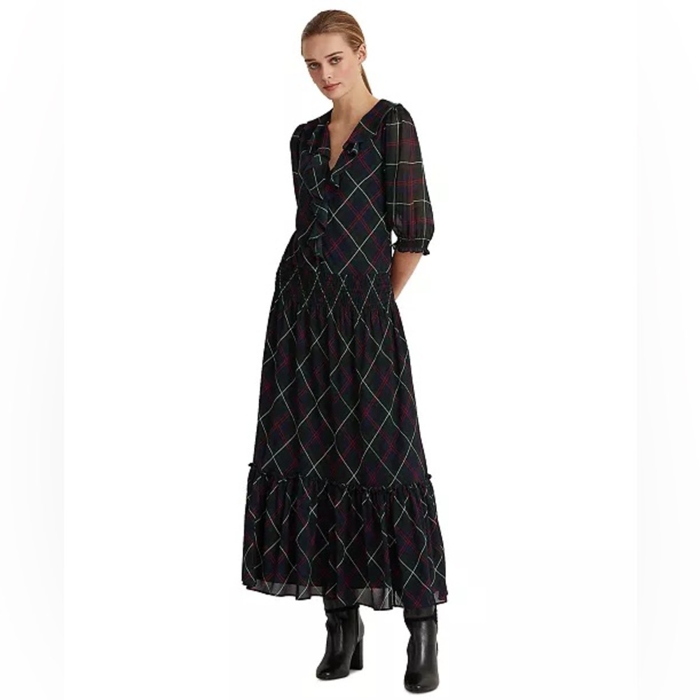 Lauren Ralph Lauren
PLAID GEORGETTE DRESS